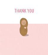 Little Peanut Pink Thank You